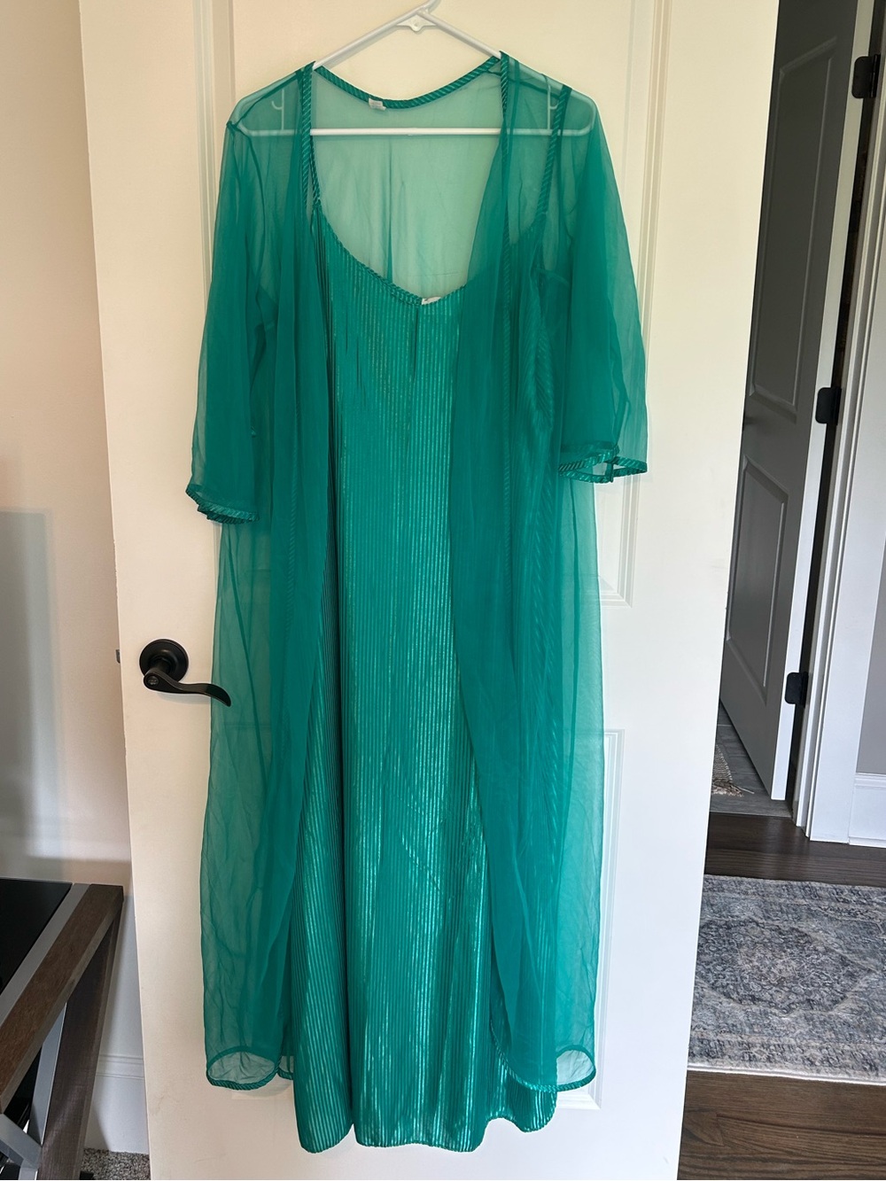 2-piece vintage Nancy King gown set